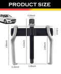Built Tough Dual Purpose 2 Jaw Car Bearing Puller with size dimensions for auto repair and easy bearing removal