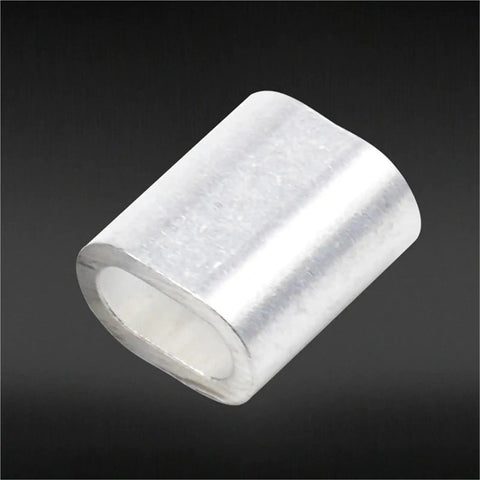 Heavy Duty Aluminum Cable Ferrules And Crimp Loop Sleeves Built Rock Solid Wire Rope Termination Hella Durable M2.5 aluminum sleeve
