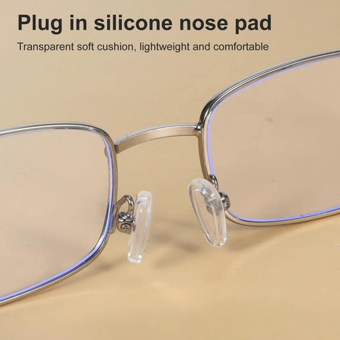 Six Pairs Silicone Eyeglass Nose Pads Set With Screws And Micro Screwdriver Transparent Soft Nose Cushions for Glasses Installed