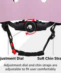 Pink Multi Sport Adult Helmet Lightweight Adjustable Protective Gear For Bicycle Skateboard ABS Shell EPS Chin Straps