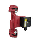 Heavy Duty 3 Speed Hot Water Pressure Booster Pump With One Inch Flange For Home Boiler Circulation And Solar Heater Upgrade side view showing flange and motor