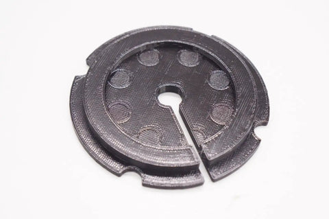 Replacement Throat Plate Insert For Sealey SM1302 Variable Speed Scroll Saw to restore precise throat clearance, round design.