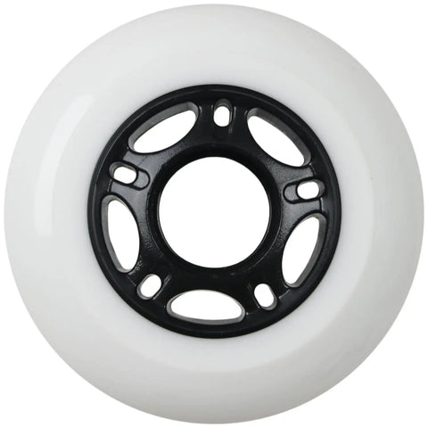 Outdoor Inline Skate Wheels 89a Durometer 4 Pack With 608 Bearing Hub Choose Size Color And Bearings White 76mm