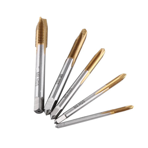 Grab This Premium M8 Metric HSS Thread Tap Kit With Forward Chip Ejection And Hard Coating For Rugged Repair Jobs And Serious Cutting Tasks That Need Top Tier Durability And Precision In Every Single Screw Operation. 5-piece HSS taps