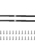 Undermount Heavy Duty Drawer Slides Full Extension Ball Bearing 260 Lb Load Capacity 16 24 32 40 Inch Track Rails with screws