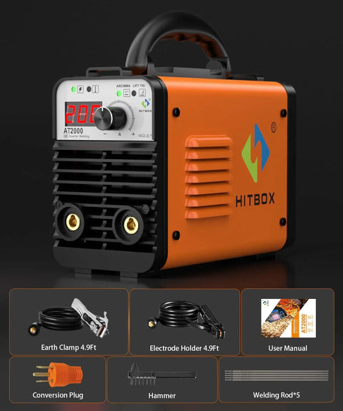 Dual Voltage 110V 220V Arc MMA TIG Welder 140A 2 In 1 Portable Stick And Lift TIG Machine with accessories
