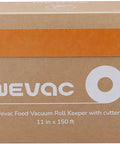 Front view of box packaging for 11 Inch by 150 Foot Vacuum Seal Roll with Cutter for Food Saver Storage BPA Free Commercial Grade
