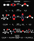 Organic Chemistry Molecular Model Kit 206pc For Middle And High School Students reaction equations illustration