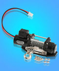 Heavy Duty Electric Winch With Remote Control For 1/8 And 1/10 Scale Crawlers Car features all metal construction and durable design.