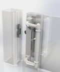 Sliding Patio Door Keeper With Diecast Construction And Aluminum Hook And Loop Fastener, Surface Mounted Latch Keeper For Micron 1200 Series Doors
