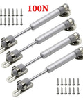 Heavy Duty Pneumatic Gas Struts Give Your Cabinets A Fresh Look With Zero Fuss Using These Smooth Acting Door Lifts, 100N 4 pack with screws.
