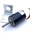 Top Gonna Get This High Speed Mute Permanent Magnet DC Motor For 12V Or 24V With 52MM Frame And 8MM Shaft on metal mount.