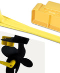 1-1/16 Inch Propeller Wrench And Prop Stop Block Kit For All Outboard And Sterndrive Props, Lightweight Yellow, Pro Grade PMPS-1-DP Stop, Fits Most 1-1/16 Inch Nut Propellers Across Common Engine Setups