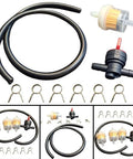 Premium Tap Filter Hose Kit For Lawn Mowers With Fuel Line Clamps And Connection Set For Garden Equipment Repair Ensures Secure Leak Free Fit, 30mm filters, hose, clamps