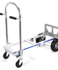 Heavy Duty 2 In 1 Collapsible Cart With Smooth Rolling Wheels A Hella Tough Folding Dolly 800 Lbs Capacity for easy maneuvering.