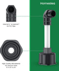 Universal Ac Drain Line Unclogger Tool And Hvac Pipe Cleaner Adapter That Slips Onto Any Wet Vacuum Hose To Knock Out Stubborn Clogs And Get Your Cool Air Blowing Again, showing ABS material with clear tube.