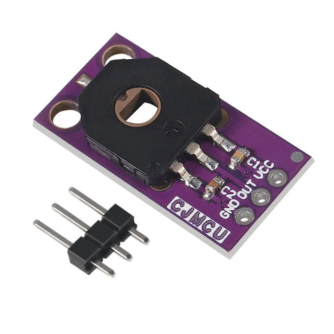 View of Six Pack CJMCU103 Rotary Angle Sensor Module with SMD SV01A103AEA01R00 Trimmer 10K Potentiometer Analog Voltage Output for Robotics