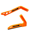 POWERTEC Deluxe push sticks, orange plastic, 2-pack for table saws/router tables, ergonomic handles