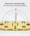 180 Degree Flush Mount Cabinet Hinge Set No Fuss Easy Install Adjustable Concealed Door Hinges In Zinc Alloy close-up view