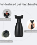 Painting Handle For Miniatures And Scale Models, Clamp Holder That Grips 25mm To 45mm Bases, black ergonomic design