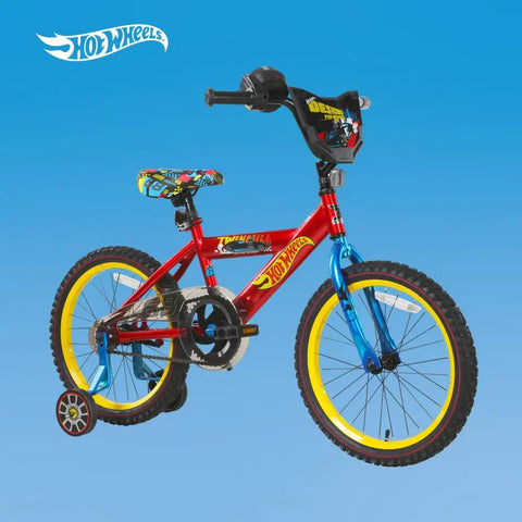 Red 18 Inch Kids Bike for Learning to Ride, Built to Last, Sturdy Frame, Easy to Assemble, For Ages 6 to 9, Safe and Fun Ride