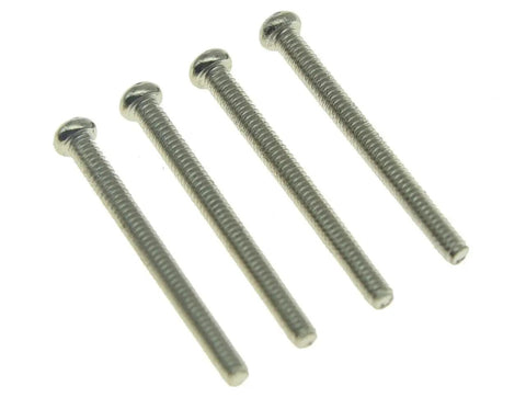 Top Shelf 20 Piece Set Of Nickel Humbucker Pickup Height Screws Accompanied By Rugged Springs Featuring Straight Up Usa Threads For Premium Electric Guitars, four nickel screws.