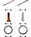 Heavy Duty 250W Magnetic Jewelry Tumbler Machine, 2000 Rpm Electric Polisher cleaning metal fasteners before and after.
