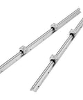 Aluminum Alloy Linear Guide Rail Kit 2 Pack SBR 16 800mm Round Rails For Smooth Motion High Hardness Wear Resistant And Stable Performance