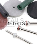 46 Piece Polishing Wheels Kit With 40 Multicolor Silicone Rubber Polishing Wheels And Polishing Particles Plus 6 Mandrel Shanks displayed