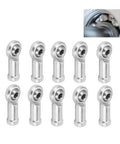10 Pack Female Rod End Bearings Set, Steel Rod End Joints With M4 Right Hand Threads, precision steel joints for RC cars and robotics