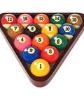 Solid Wood Pool Ball Triangle Rack For Standard Two And A Quarter Inch Billiard Balls Durable Pine Triangle Holder For Pool Table