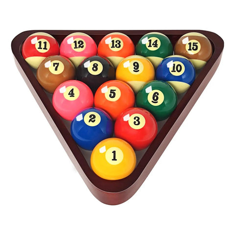 Solid Wood Pool Ball Triangle Rack For Standard Two And A Quarter Inch Billiard Balls Durable Pine Triangle Holder For Pool Table