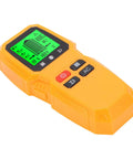 GOTOTOP Wall Detector ABS Stud Finder 5 in 1 LCD Wall Scanner for Wood Metal Live AC Wire Detection in bright yellow color.