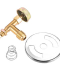 Brass Propane Gas Control Valve With 3/8 Inch Male Flare Thread And M10x1 Metric Thread, High Pressure Needle Valve for stoves