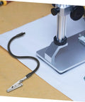 Flexible gooseneck arm with alligator clip from Five Piece Third Hand Soldering Tool Set for PCB repair and electronics welding.