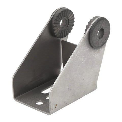 Heavy Duty Transducer Mounting Bracket in Rustproof Stainless Steel for transom and stern mounts, side angle view
