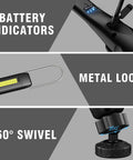 Ultra Bright 700 Lumen Rechargeable LED Work Light With Magnetic Base Cordless Portable COB LED Inspection Light details
