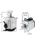Dimensions of Beefy 750W Servo Motor Drive Kit For CNC Router With 5.0A And 2.39N.m Torque, 3000 RPM, AC200-240V