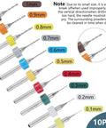 57Pcs Pin Vise Hand Drill Bits Set with multicolored 0.1-1mm mini drills for crafting and DIY