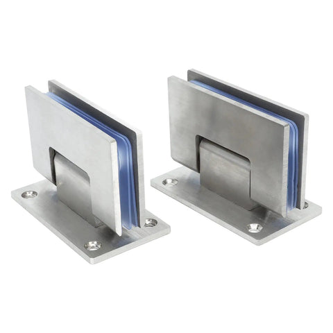 Heavy Duty Stainless Steel Door Hinges Set Of 2 Rock Solid 90 Degree Corner Brackets For Closet Cabinet And Bathroom, rust proof design.