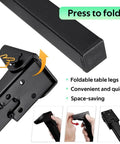 Heavy Duty Beefy Folding Table Leg Set 4 Pack 28 Inch Adjustable Metal Furniture Supports folding mechanism