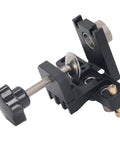 Precise Dowel Jig Kit for accurate drilling, adjustable aluminum drill guide with anodized surface, woodworking tool close-up