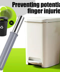 Heavy Duty Hydraulic Door Damper With Dead Silent Soft Close Piston Pump For No Sweat Setup on Trash Chute with pedal bin