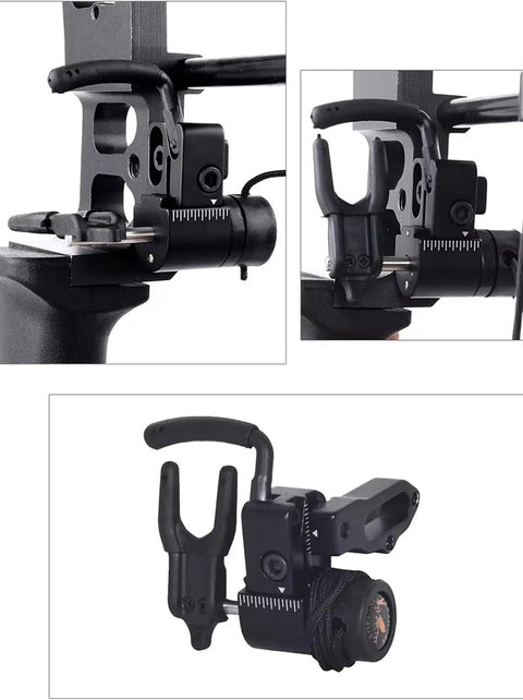 Drop Away Arrow Rest For Compound And Pulley Bows, Right Hand, Black Finish, CNC Machined Aluminum Alloy, Durable And Corrosion Resistant
