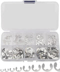 Ultra Handy E Clips Kit 200 Stainless Steel External Retaining Rings In 10 Sizes From 1.5 To 10 Mm Rust Resistant Circlip Snap Washers
