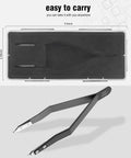 7825 Spring Bar Tweezers And Plier For Watch Band Removal, Pro Grade Watchmaker Tool With Precision Grip, Durable Black Finish