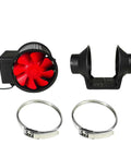 Powerful 3 Inch Duct Fan With Speed Controller Delivers Up To 200 Cubic Meters Per Hour Airflow for 3D printers and grow tents