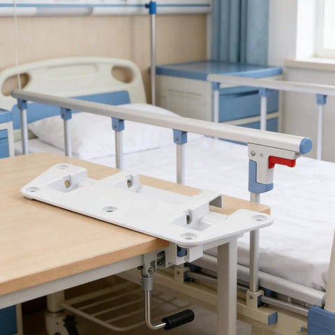 Adjustable Bed Rail Brackets For Safe Drop Down Rails Easy Install Bed Base Support Accessories in hospital room setting