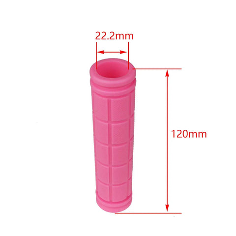 2 Pairs Mushroom Bicycle Handlebar Grips For BMX MTB Road And Mountain Bikes Soft Rubber Comfort 120Mm Length Fits 22Mm Bars