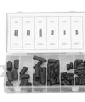 80 Piece Vacuum Cap Kit For Automotive Vacuum Lines From Five Thirty-Second Inch To Three Eighth Inch High Temperature